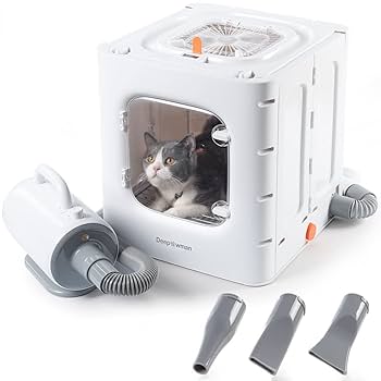 Amazon | Deepawman ペットドライヤー ペット ドライヤー 乾燥 箱